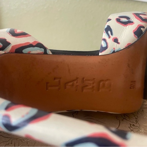 L.A.M.B. Leopard Print Stiletto Heels - Picture 4 of 4